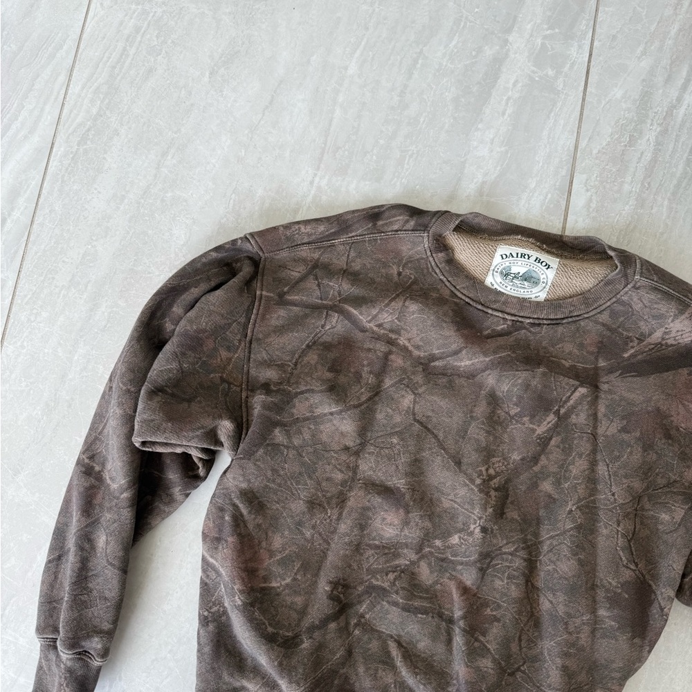 Camo Dairy Boy Crewnecl